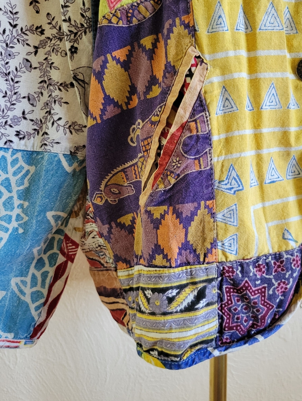 Sacred Threads | Multicolor Patchwork Jacket - Picture 5 of 9